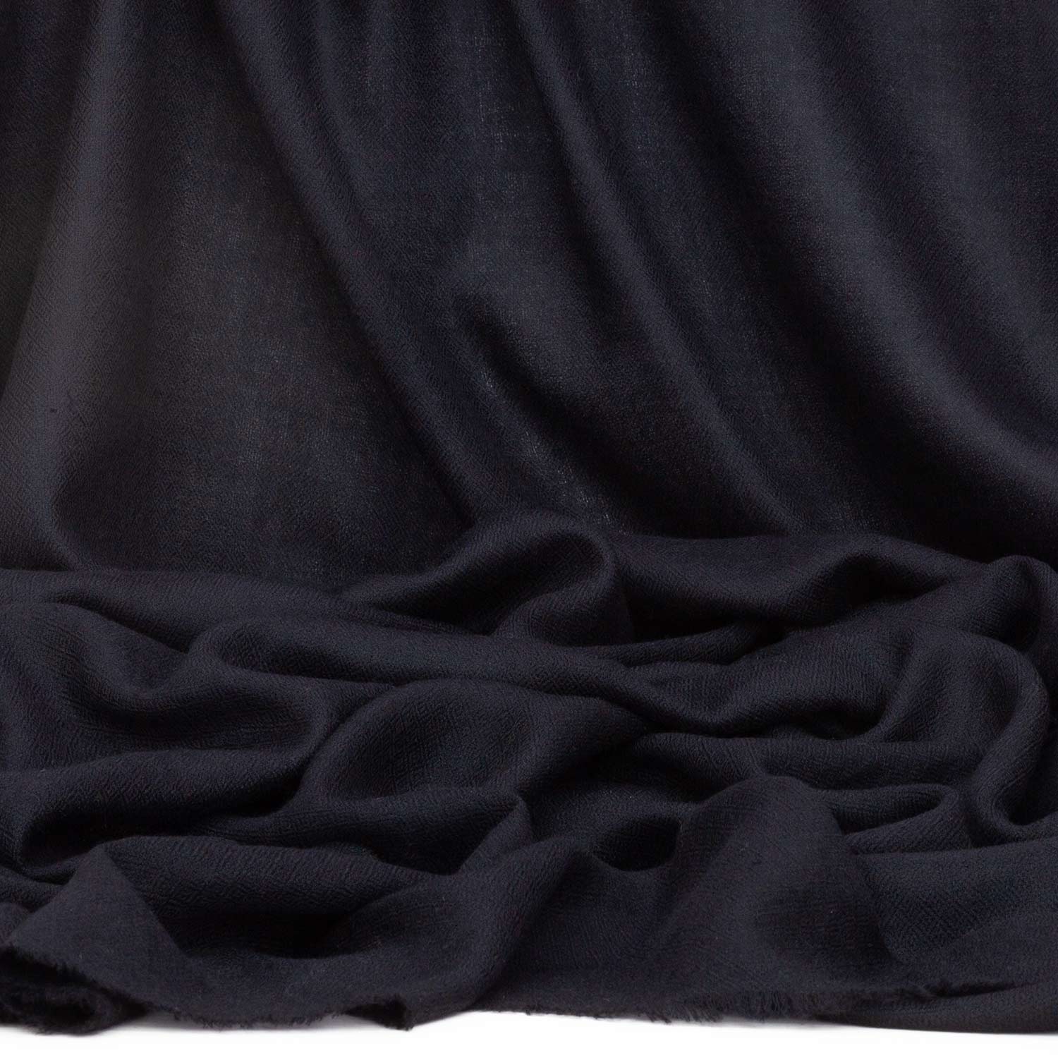 Merino Wool Shawl Black - Image 5