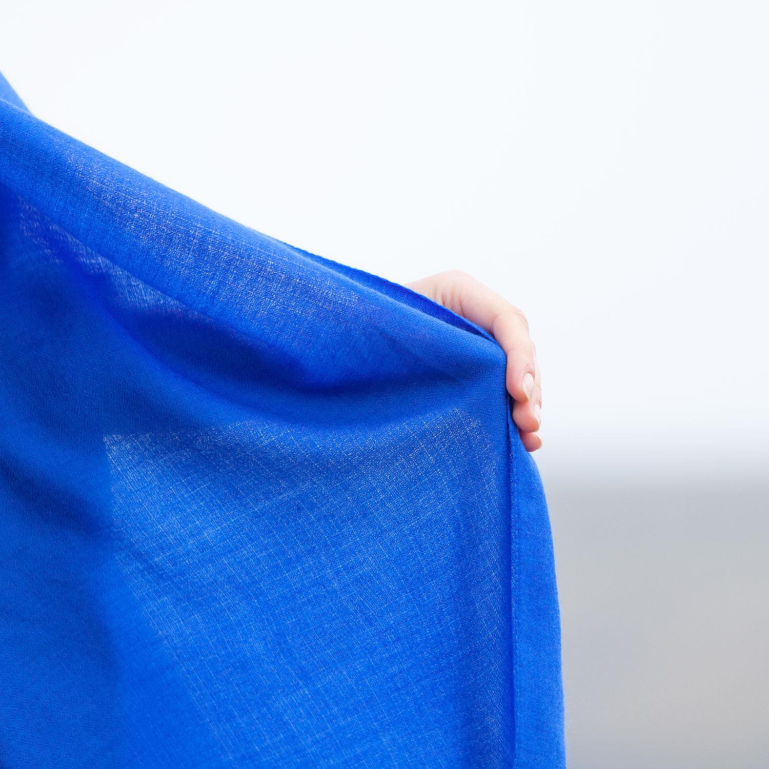 Merino Wool Shawl Lapis - Image 6