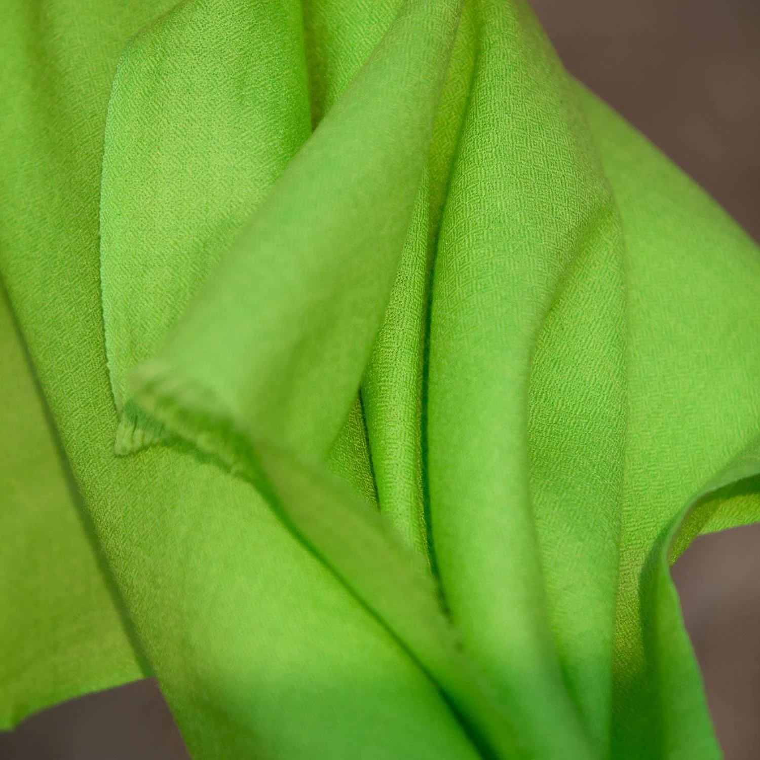 Merino Wool Shawl Lime - Image 5