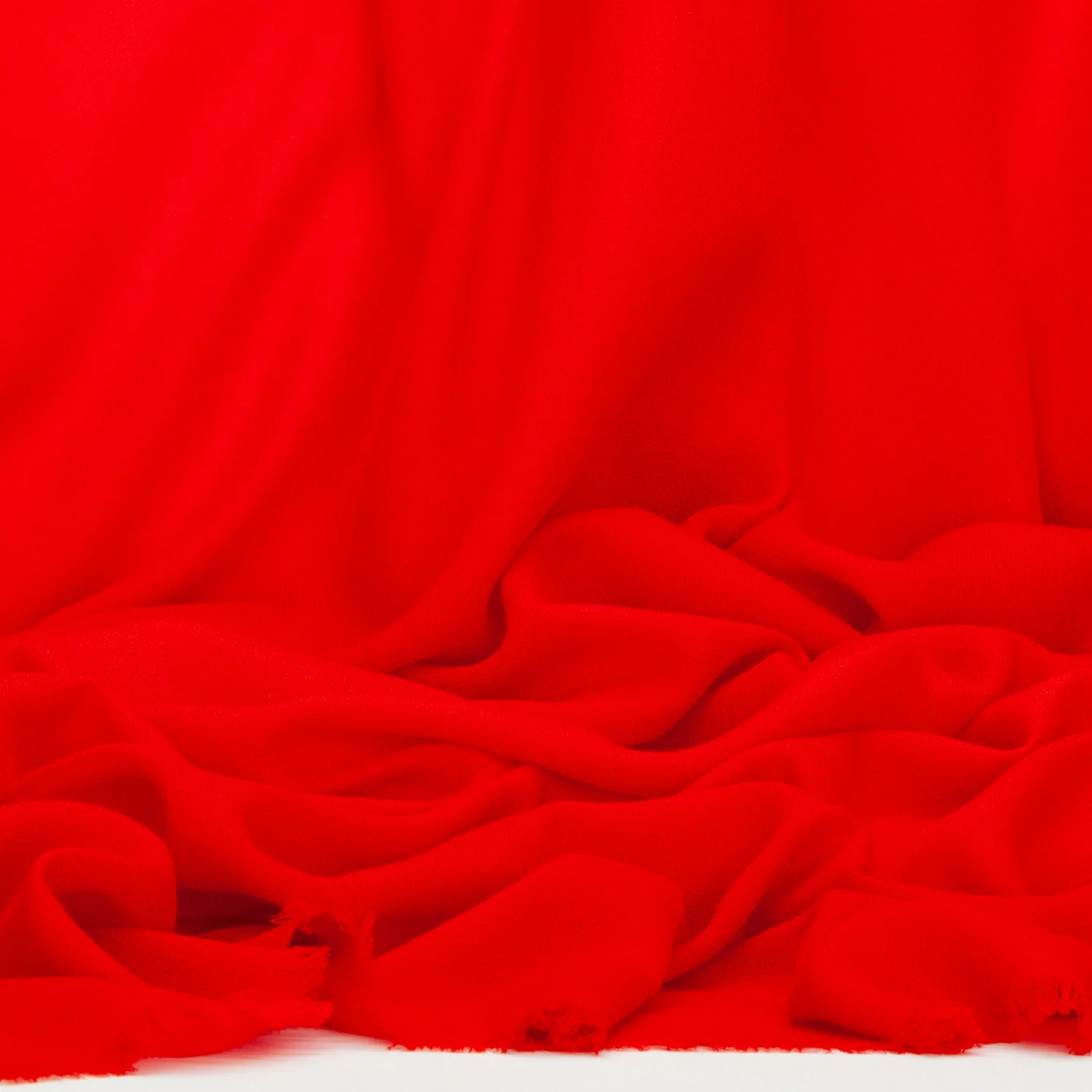 Merino Wool Shawl Scarlet - Image 5