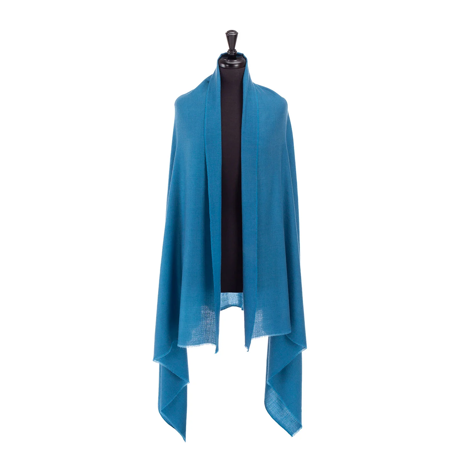 Merino Wool Shawl Teal - Image 4