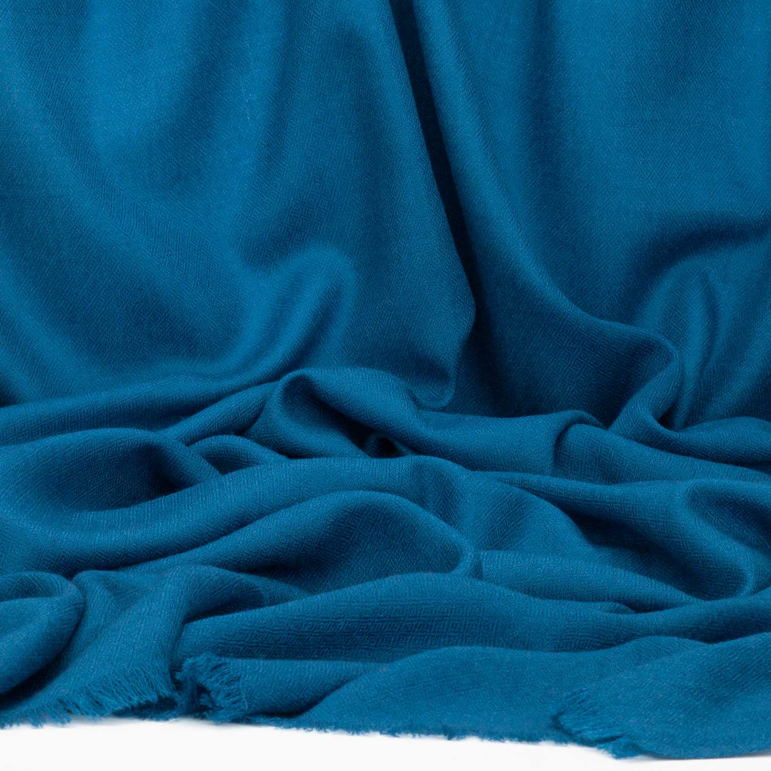 Merino Wool Shawl Teal - Image 5