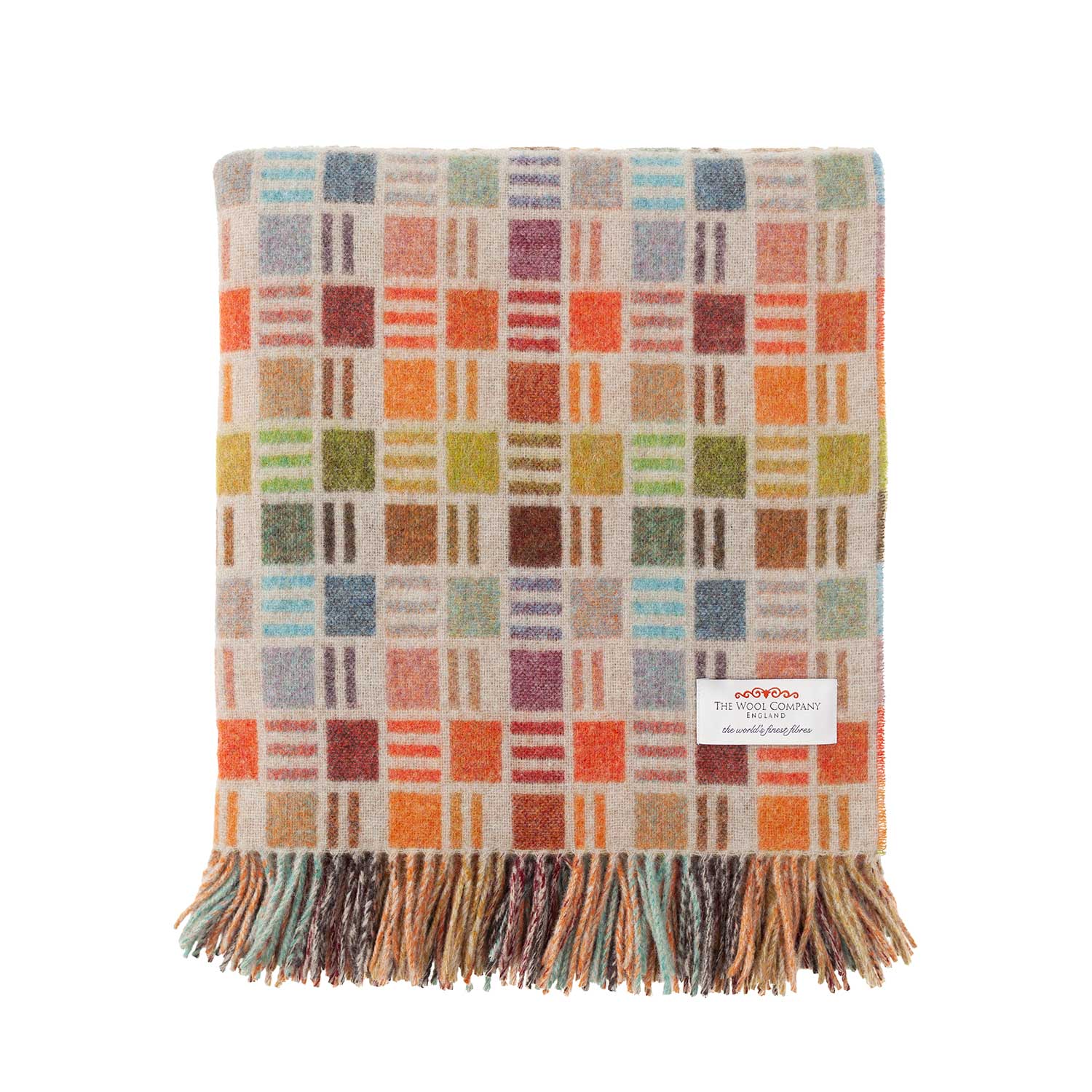 Multi-Coloured Merino Blanket - Image 3