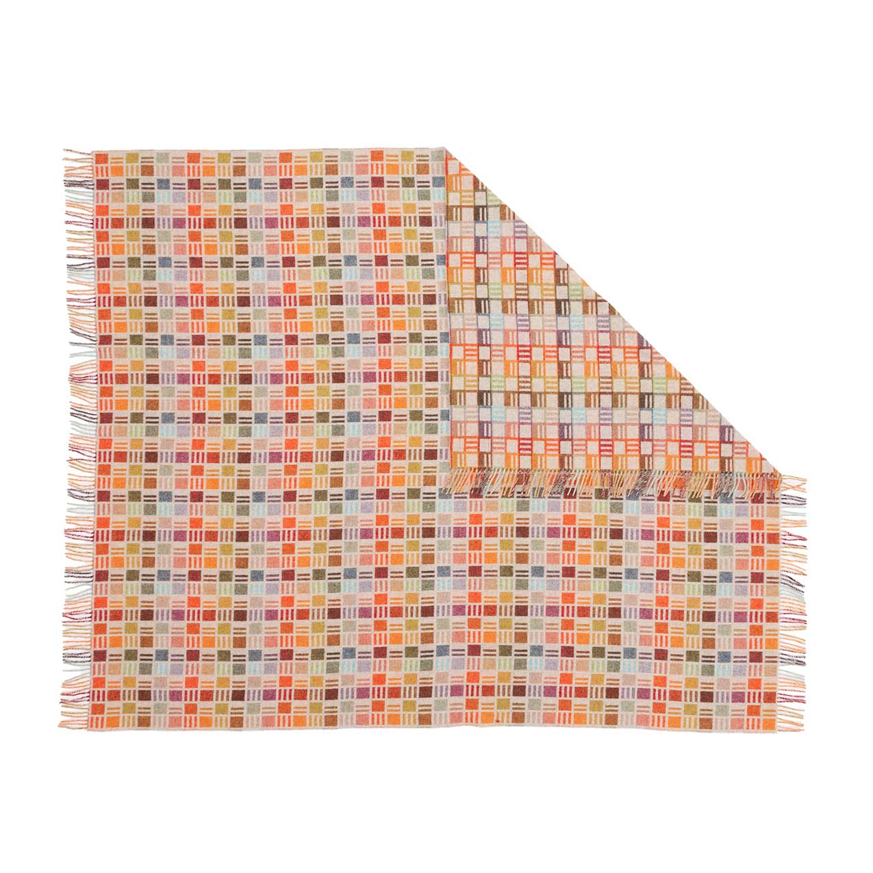 Multi-Coloured Merino Blanket - Image 4