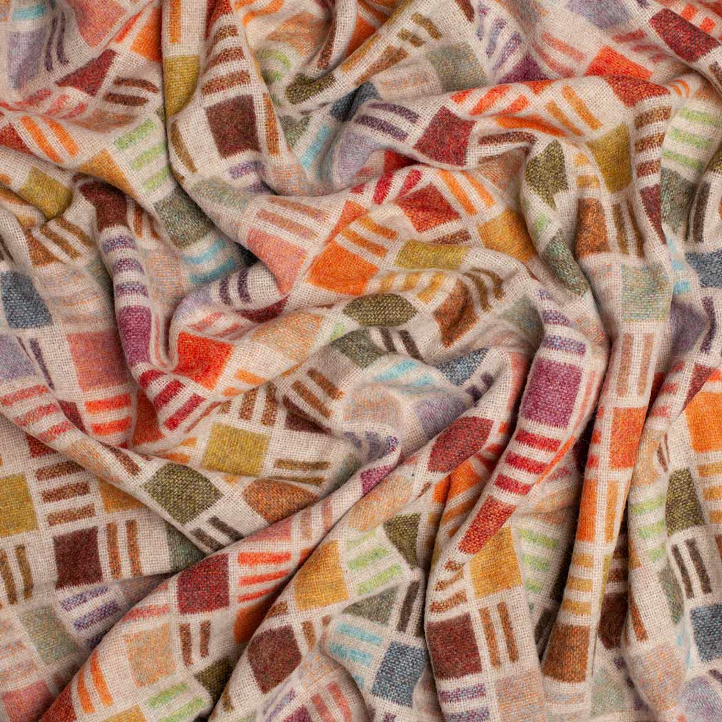 Multi-Coloured Merino Blanket - Image 5