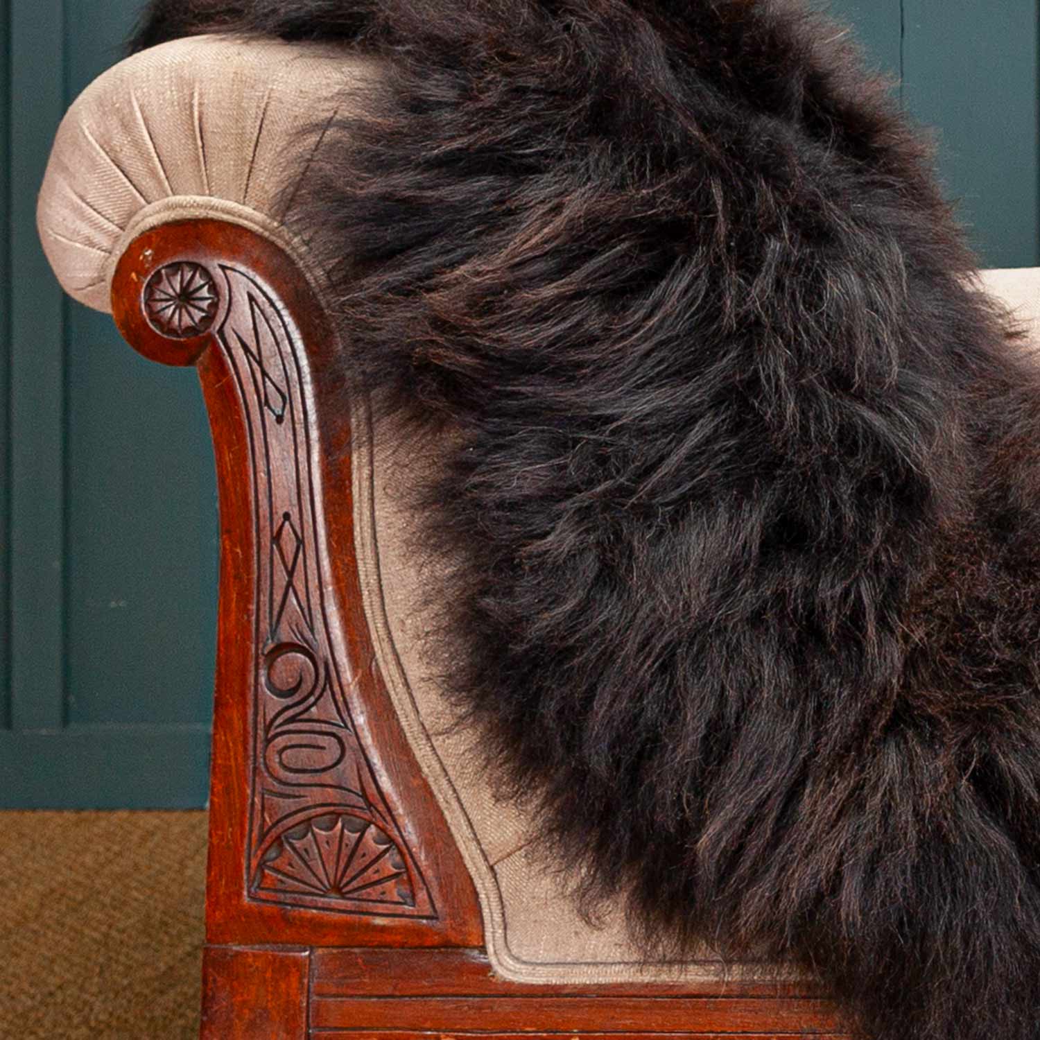 Natural Chocolate Economy Sheepskin Rug - Image 2