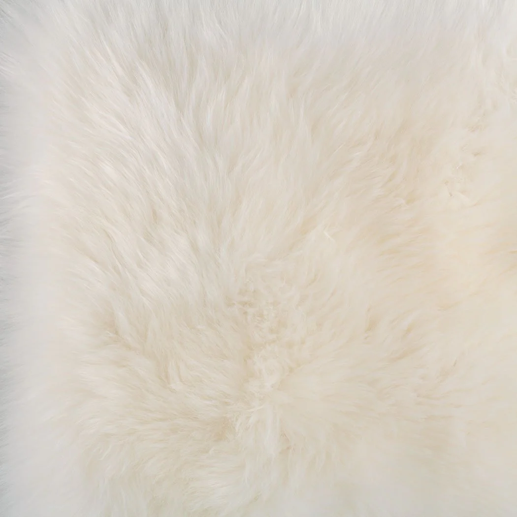 Natural White Sheepskin Seat Pad Square 40 cm - Image 6