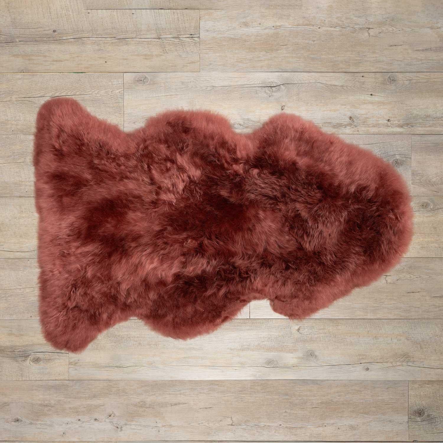 Seconds Sheepskin Rug Rosewood - Image 4