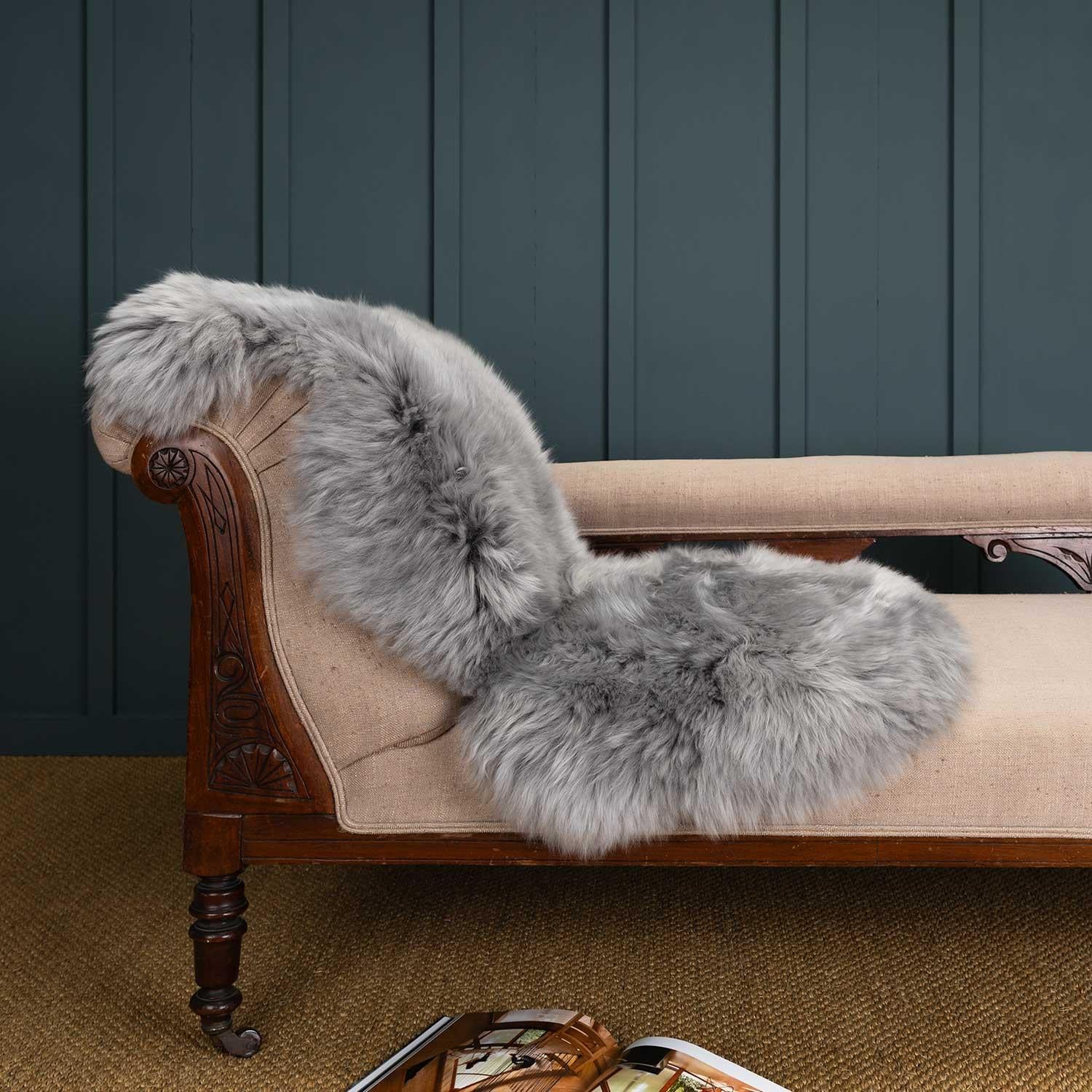 Seconds Sheepskin Rug Dove Grey - Image 2
