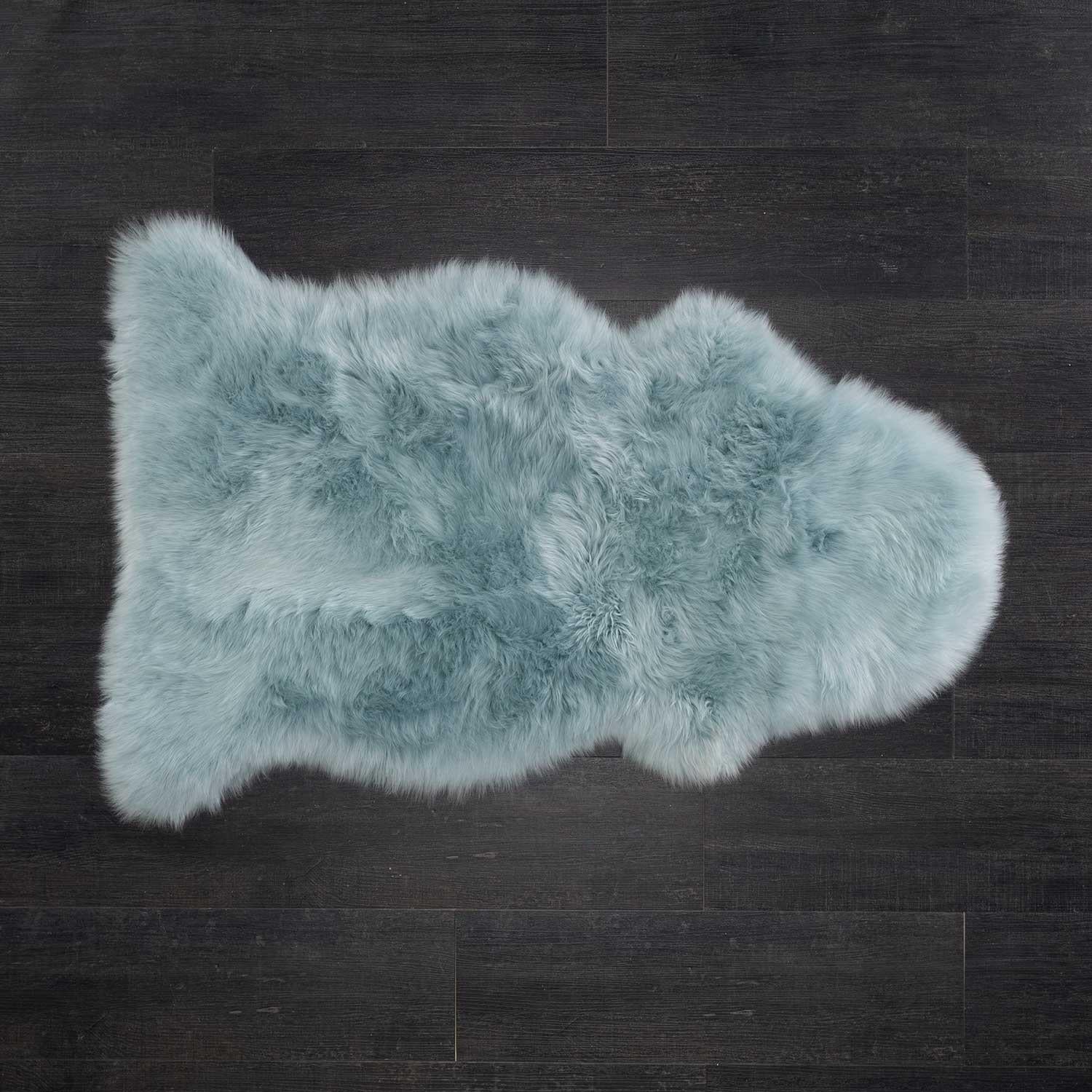Seconds Sheepskin Rug Duck Egg - Image 3