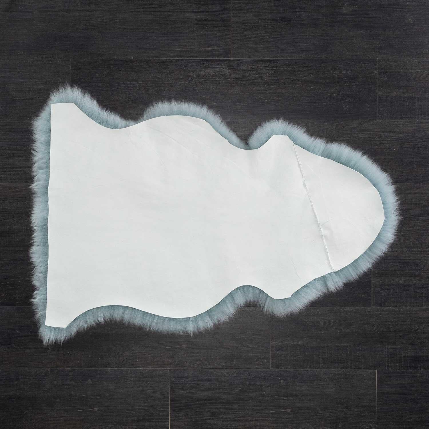 Seconds Sheepskin Rug Duck Egg - Image 4