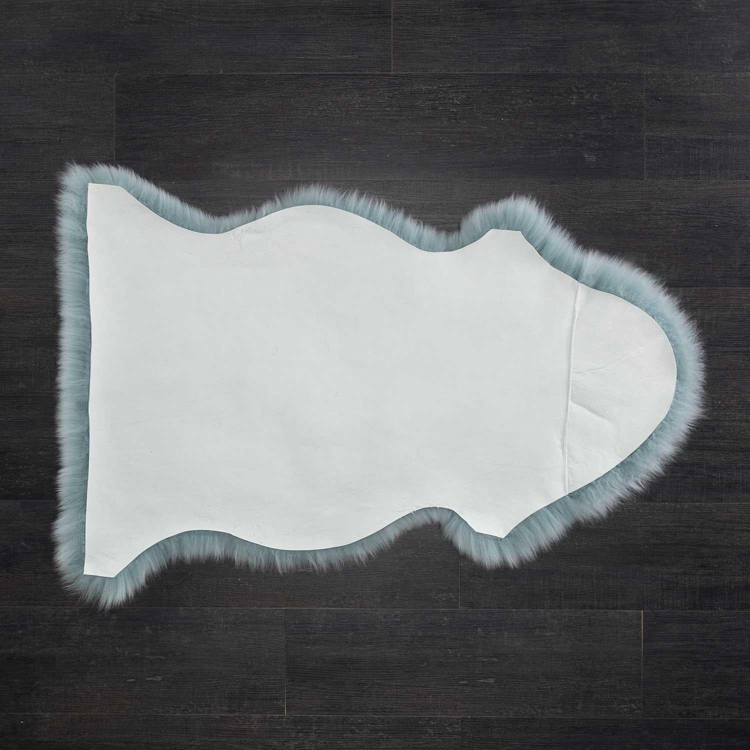 Seconds Sheepskin Rug Duck Egg - Image 6