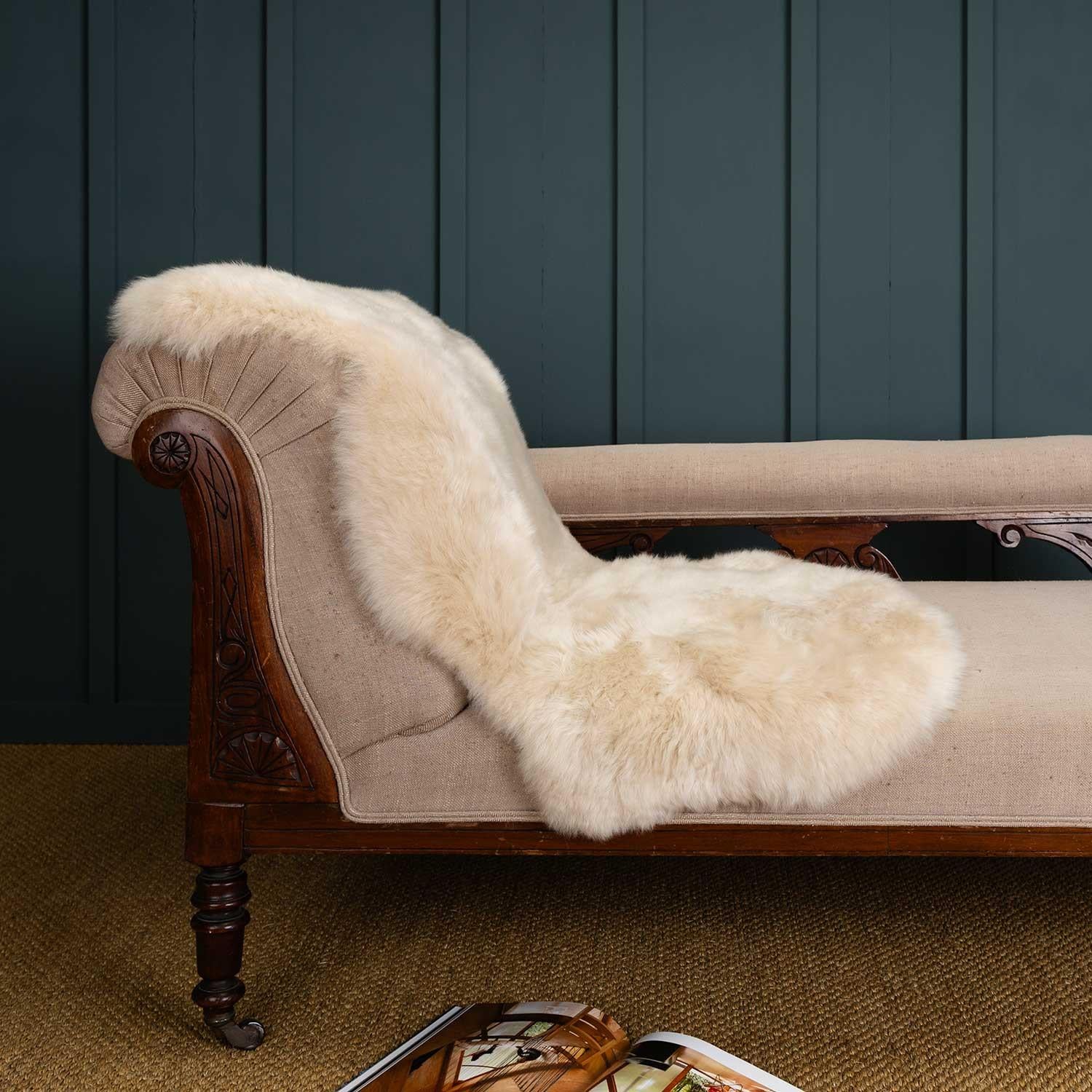 Seconds Sheepskin Rug Linen - Image 6