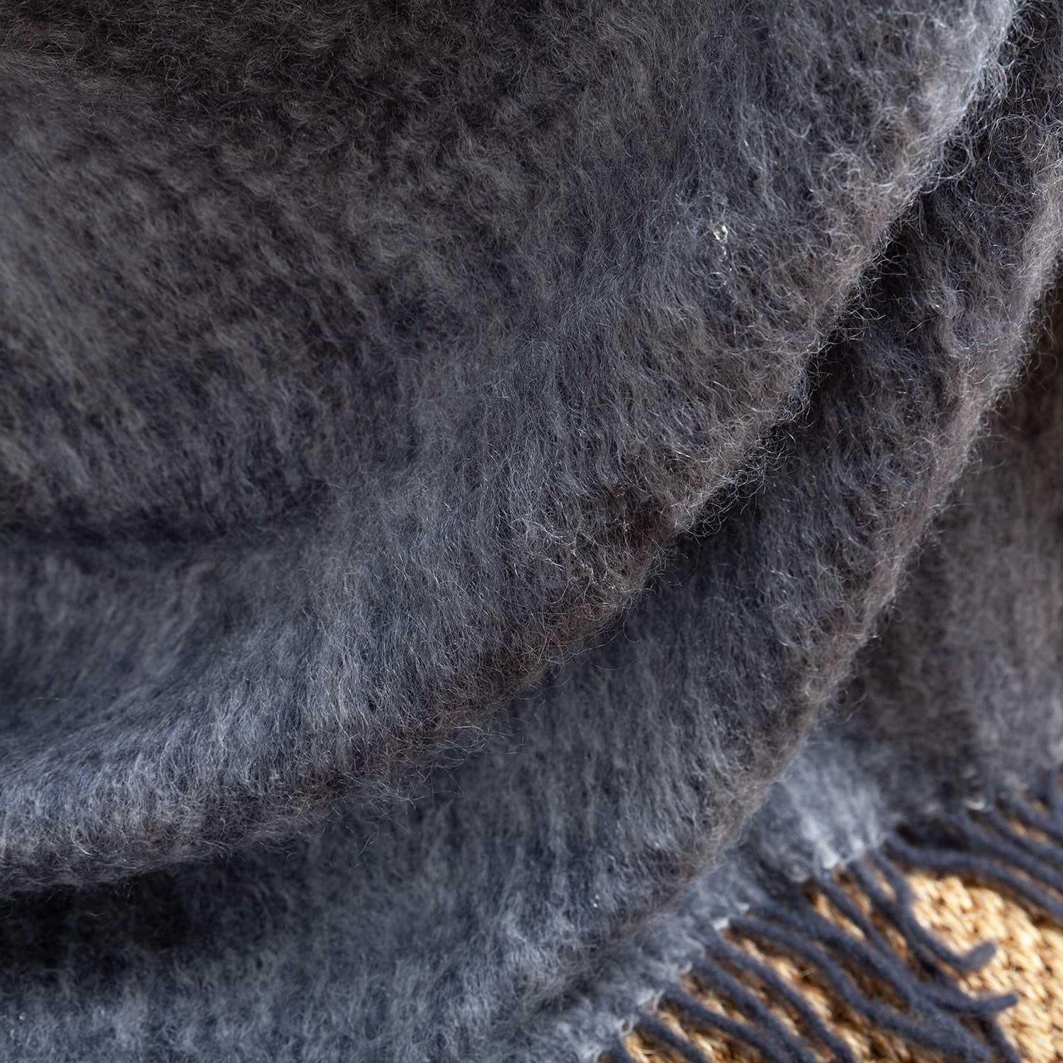 Sofia Mohair Blanket Pebble - Image 3