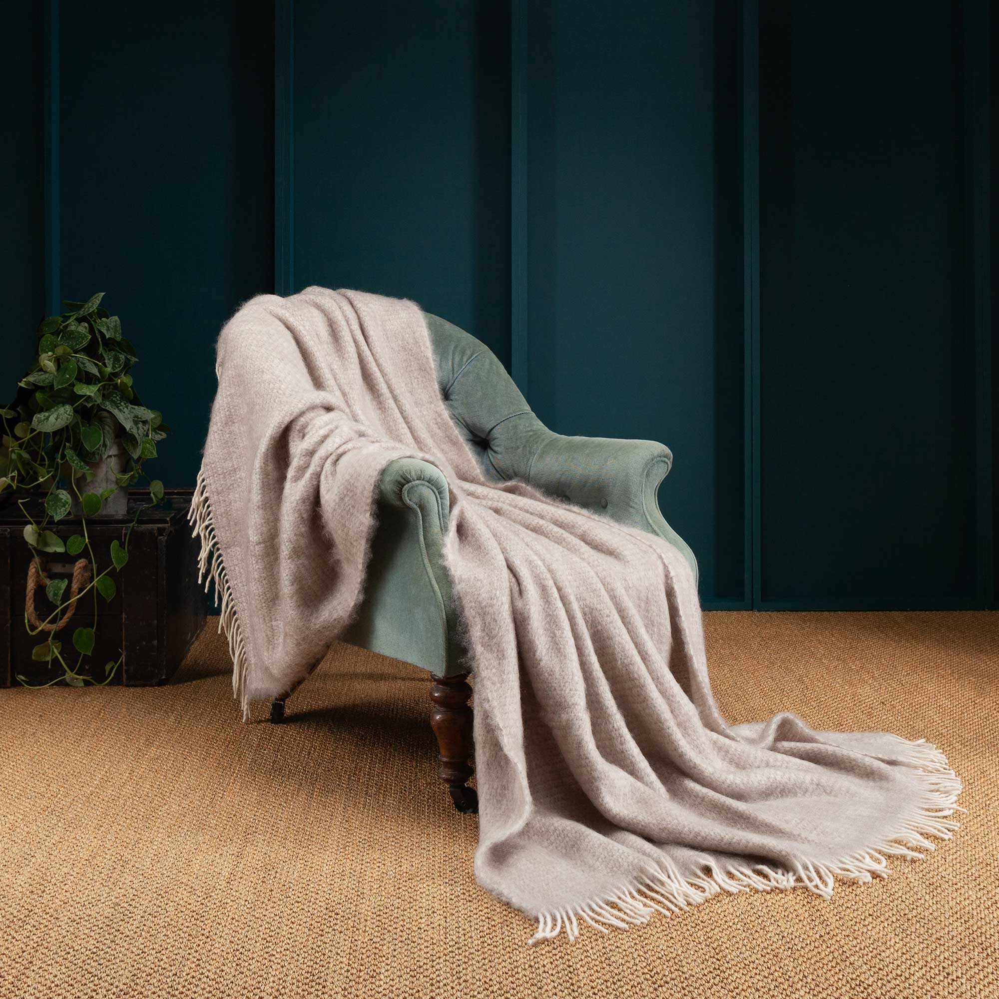 Sofia Mohair Blanket Linen - Image 2