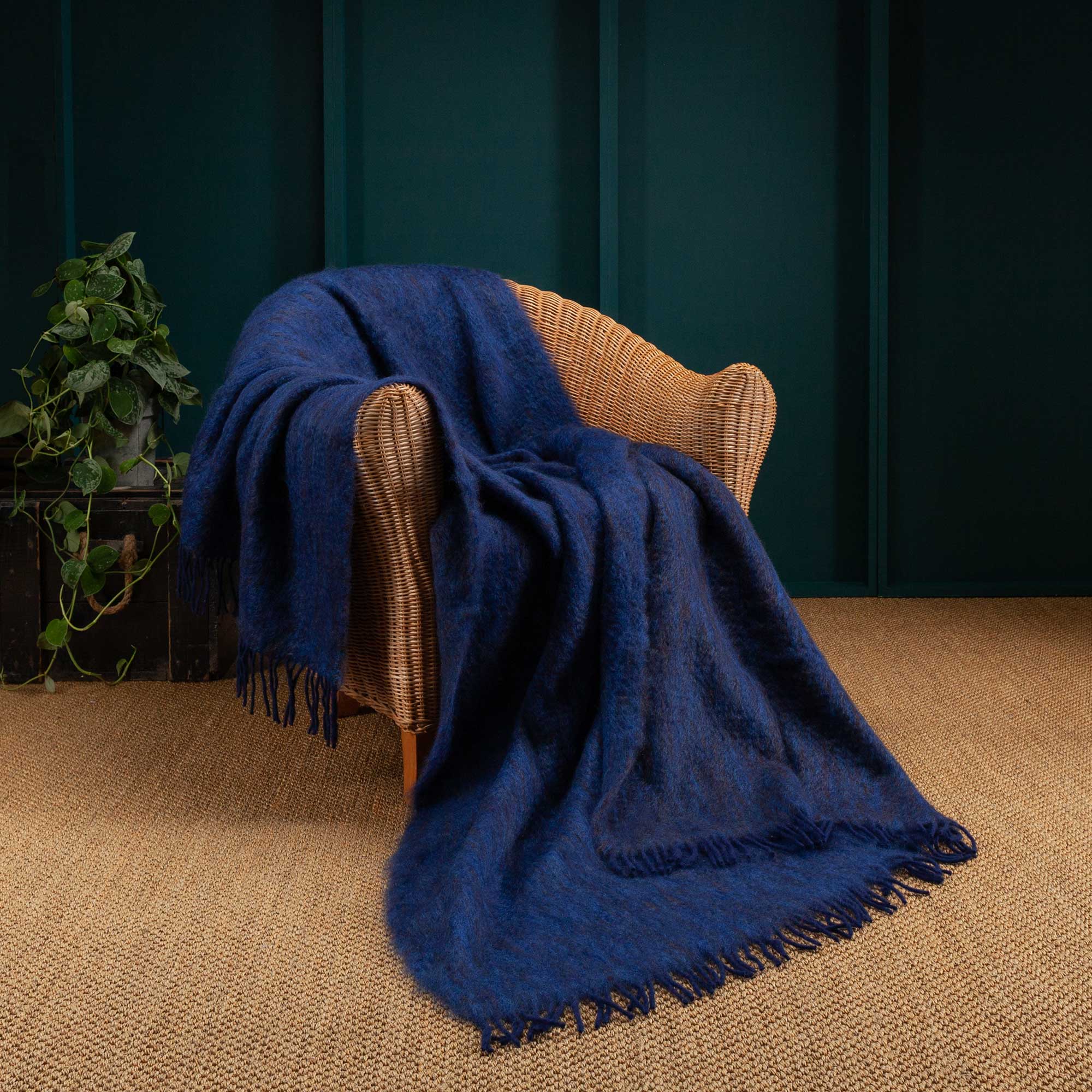 Sofia Mohair Blanket Midnight - Image 2