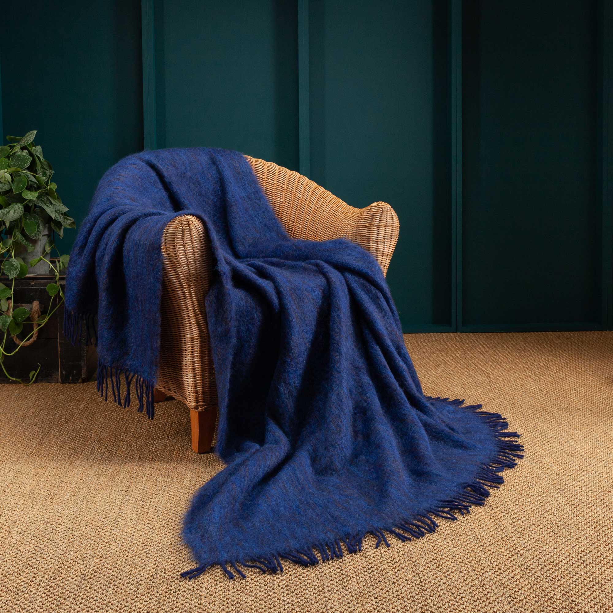Sofia Mohair Blanket Midnight - Image 3