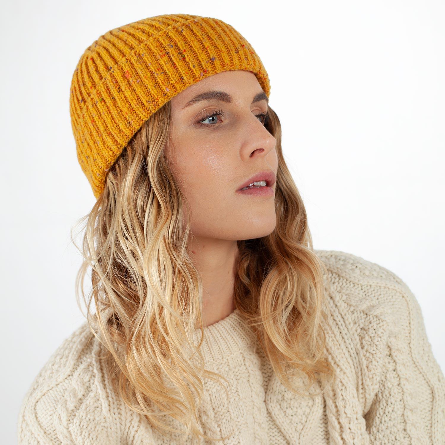 Soft Merino Beanie Mustard - Image 4