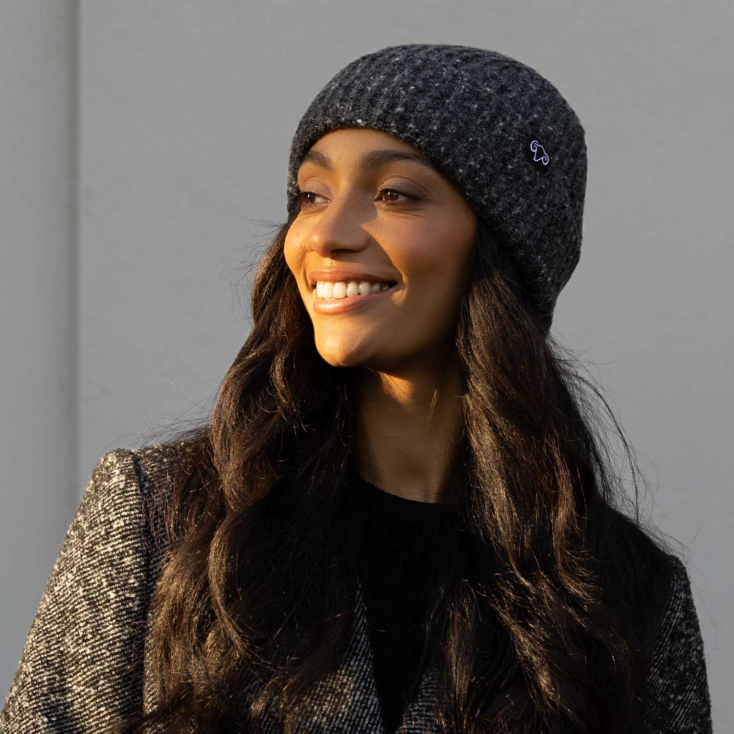 Soft Merino Beanie Slate - Image 2