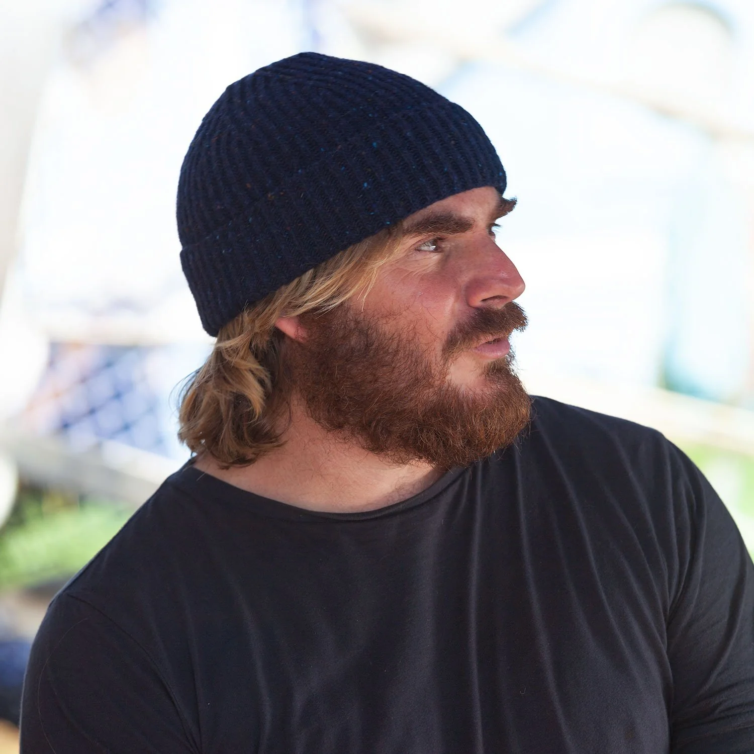 Soft Merino Beanie Slate - Image 4