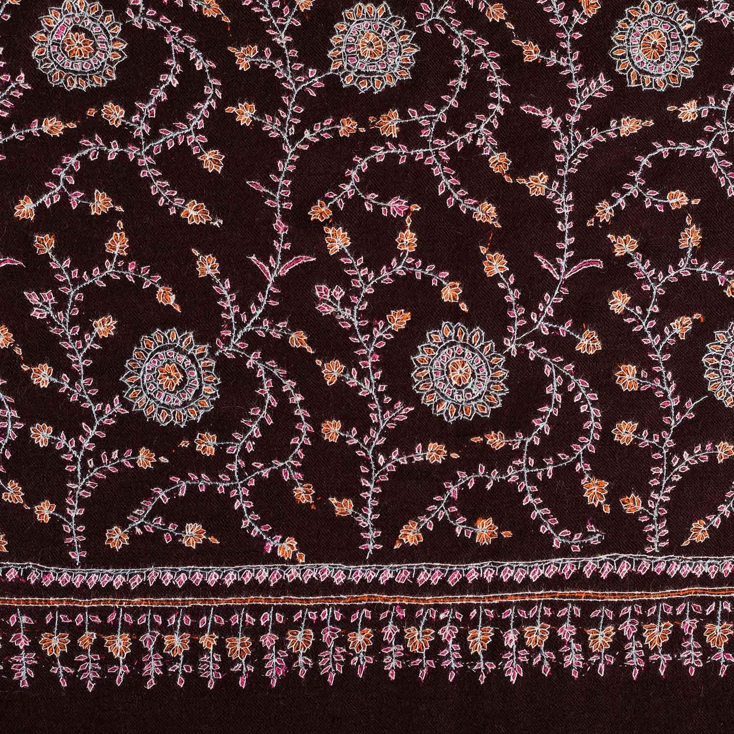 Sozni Embroidered Chakra Shawl 'Sudarshan' - Image 8