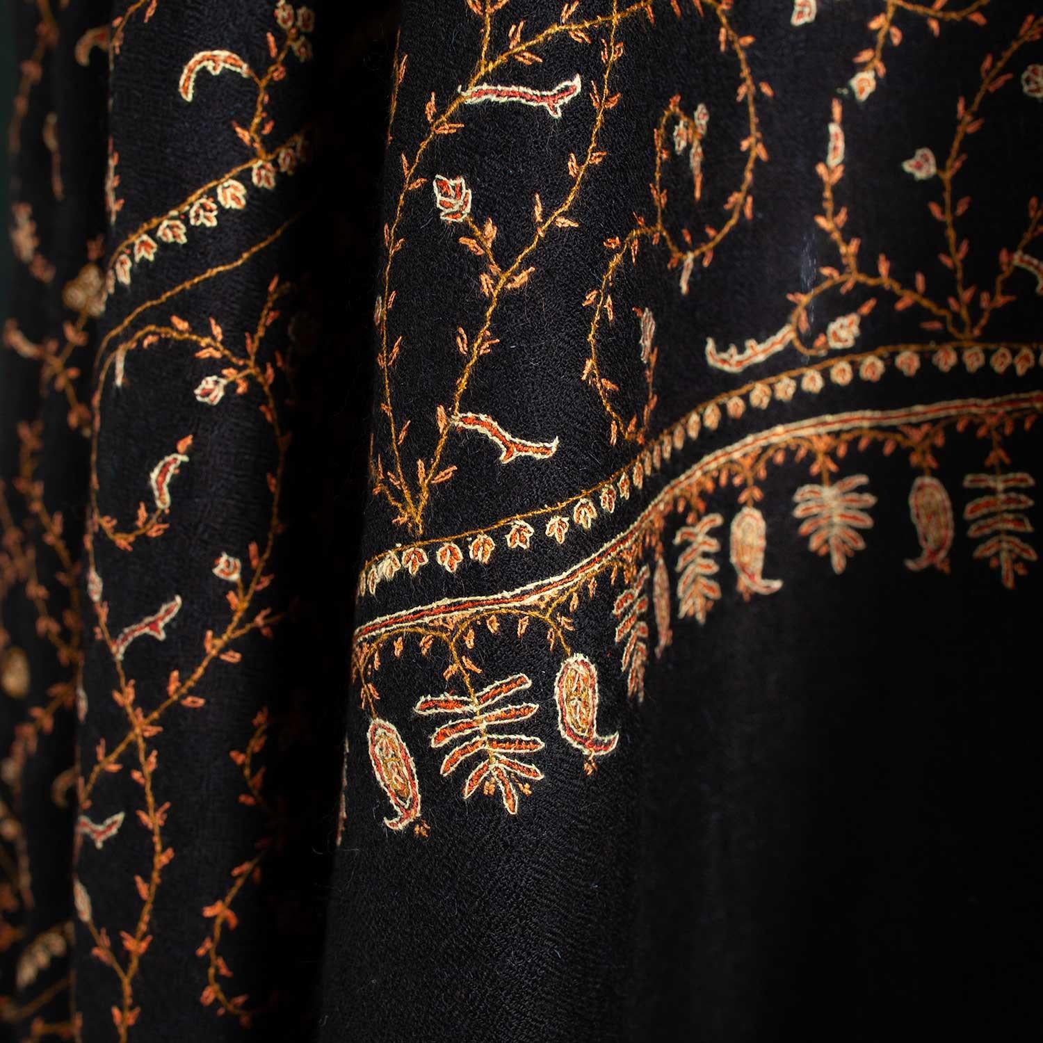 Sozni Hand Embroidered Shawl 'Mother' Zozila - Image 9