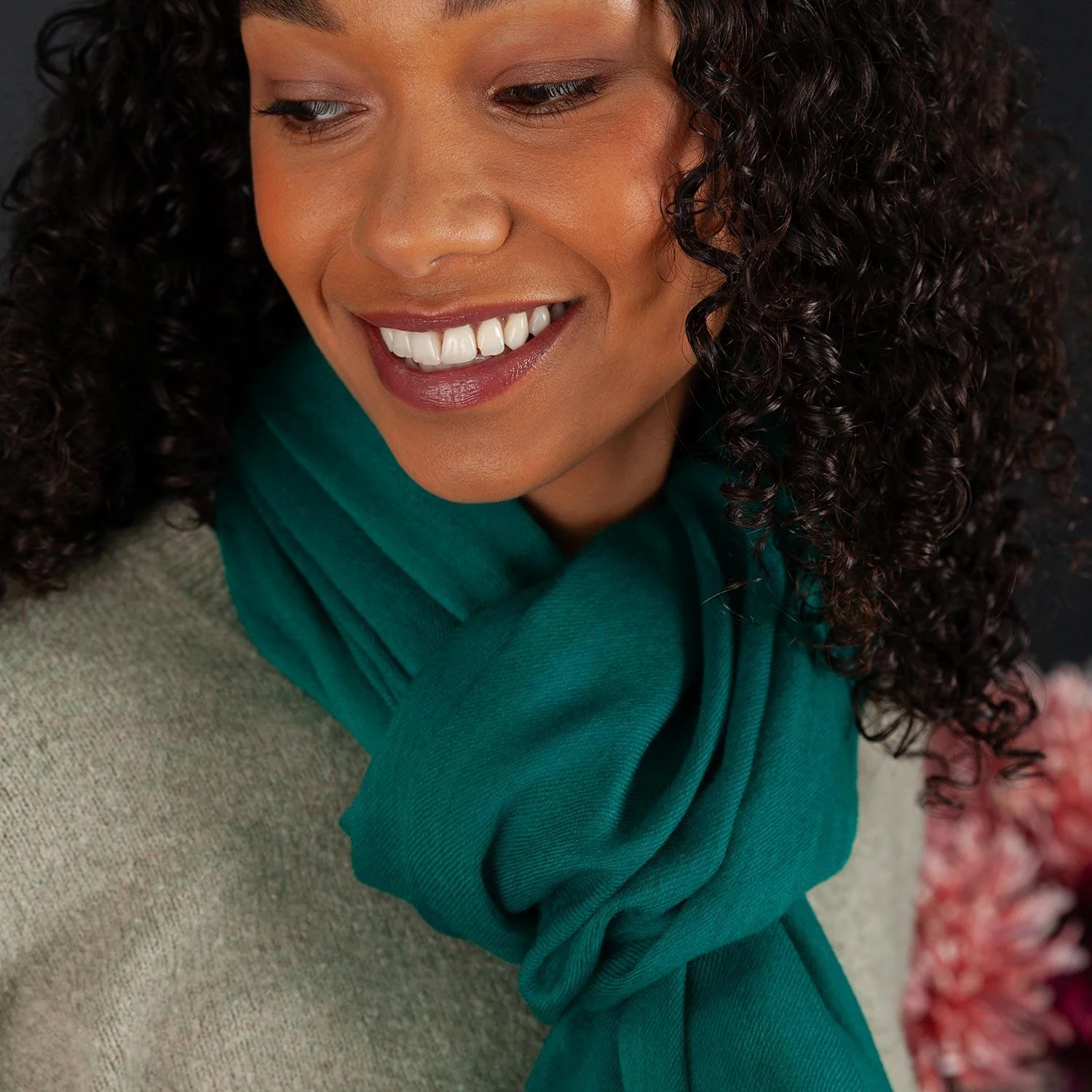 Ultrafine Ring Shawl Emerald - Image 3