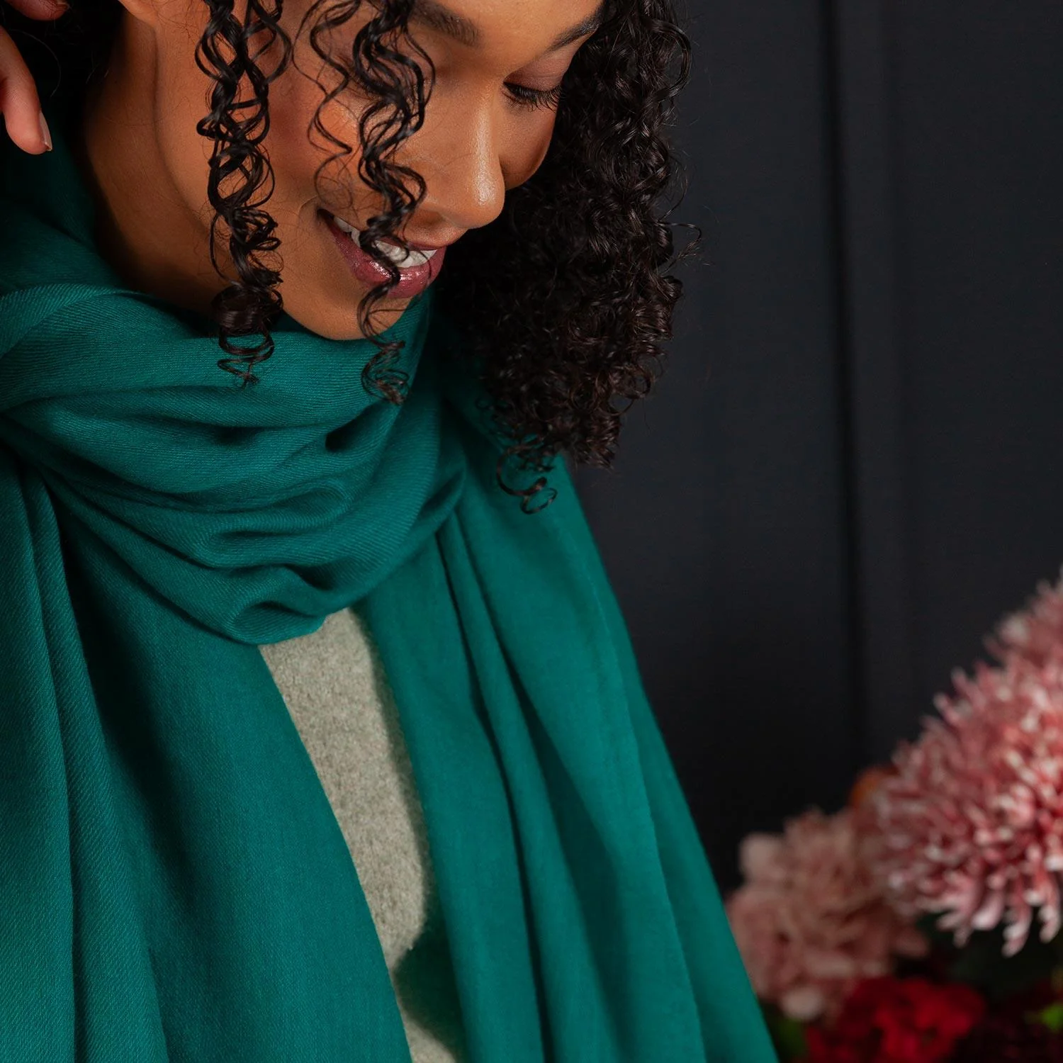 Ultrafine Ring Shawl Emerald - Image 4
