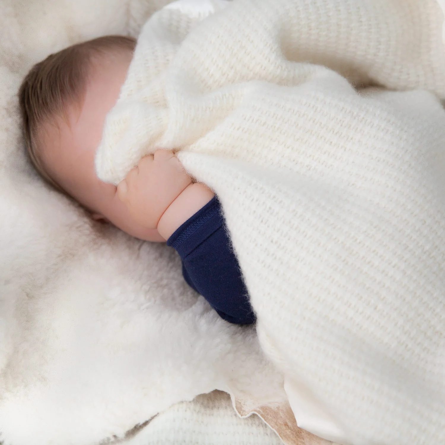 Wool Cellular Baby Blanket - Image 5