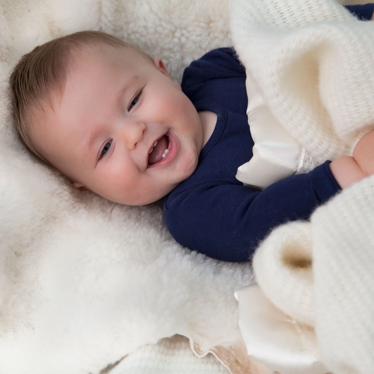 Wool Cellular Baby Blanket - Image 6