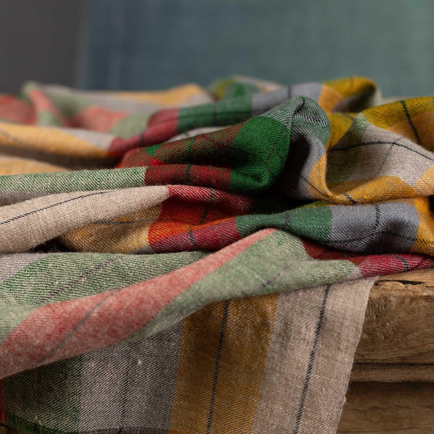 Yarn Dyed Handwoven Holi Series 'Shawl Rangila' - Image 7