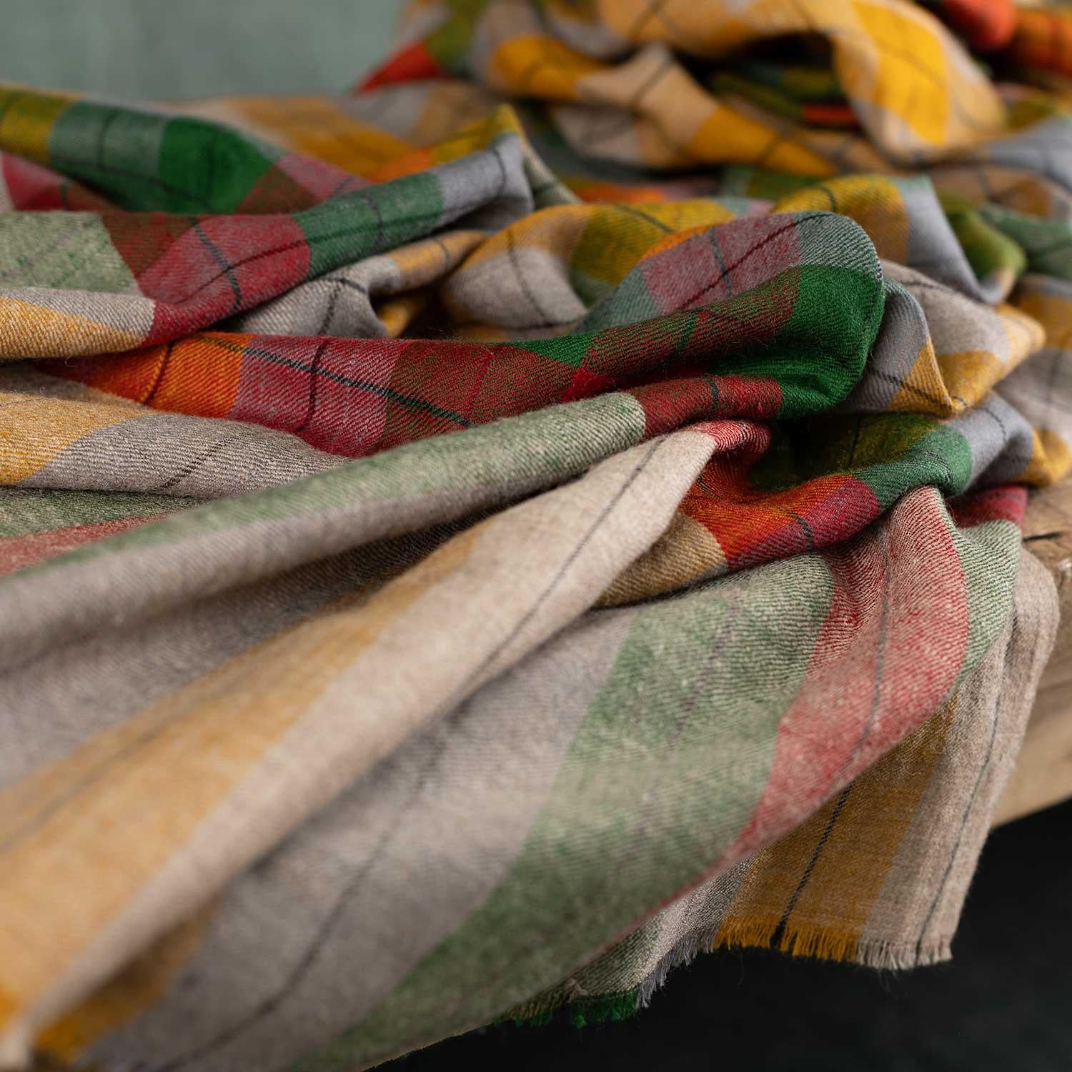Yarn Dyed Handwoven Holi Series 'Shawl Rangila' - Image 8