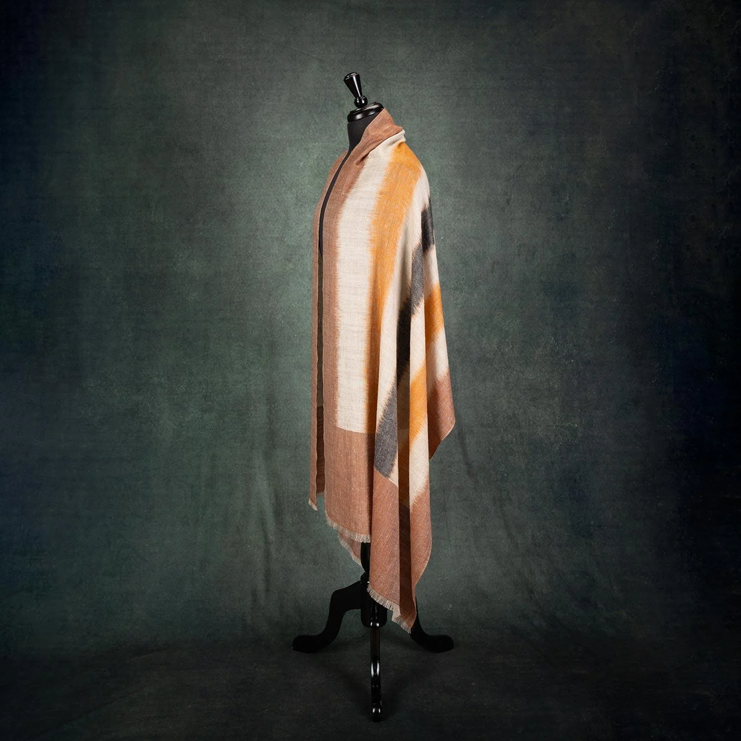 Yarn Dyed Handwoven Magic Series Stole Harvest - Image 4