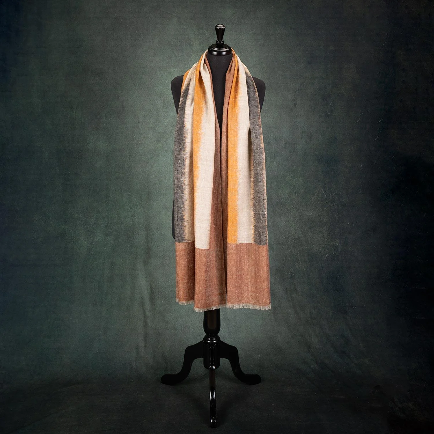 Yarn Dyed Handwoven Magic Series Stole Harvest - Image 5
