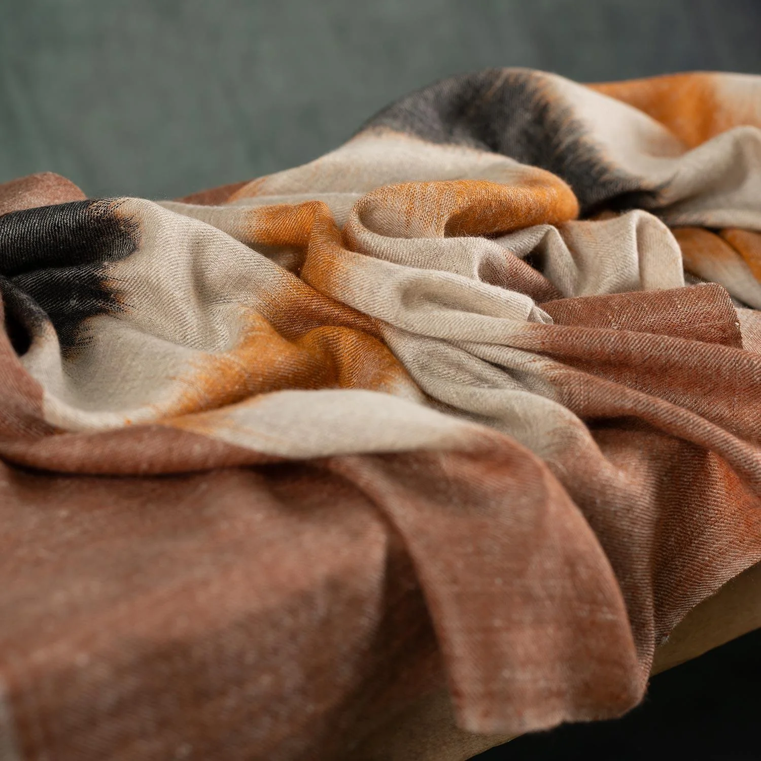 Yarn Dyed Handwoven Magic Series Stole Harvest - Image 8