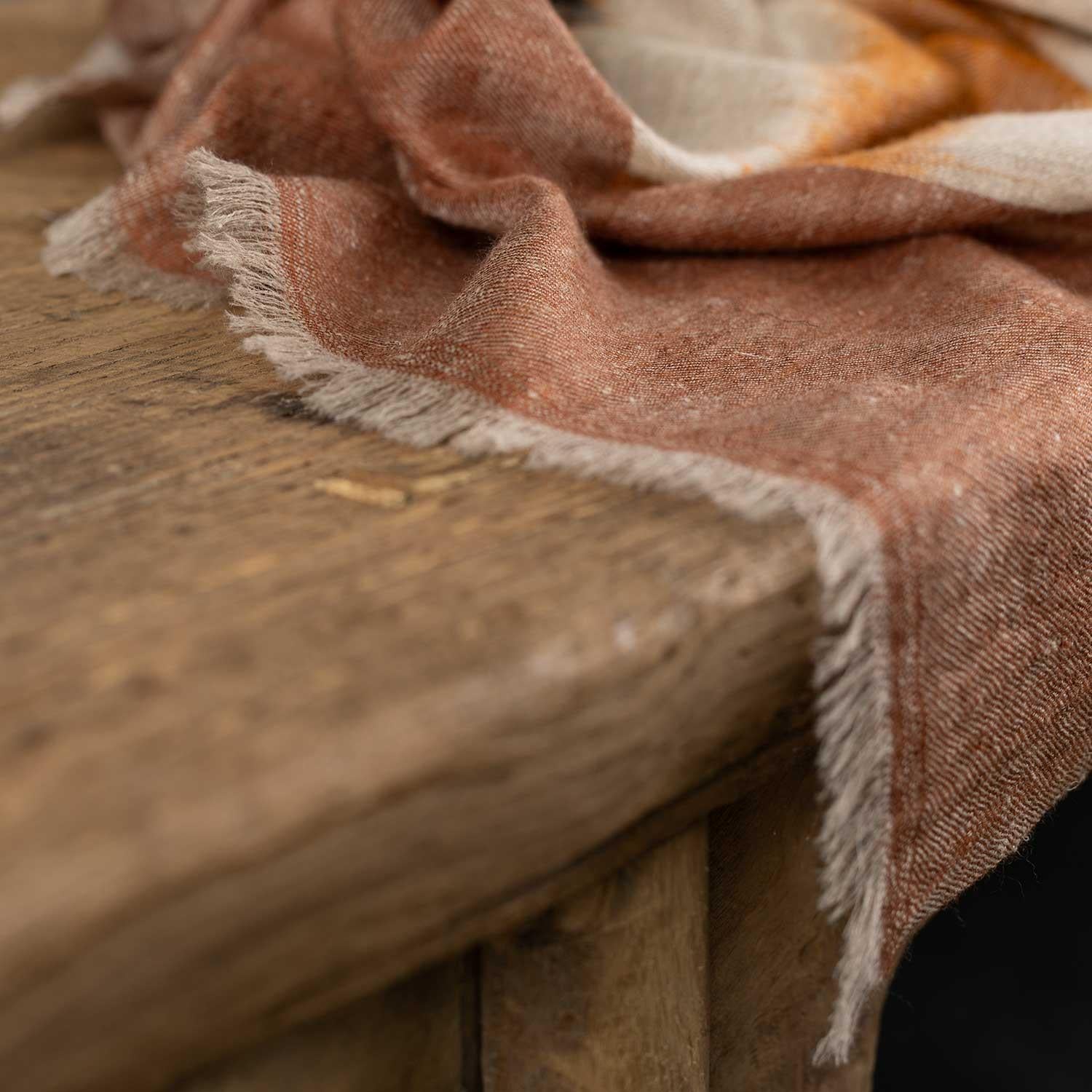 Yarn Dyed Handwoven Magic Series Stole Harvest - Image 9