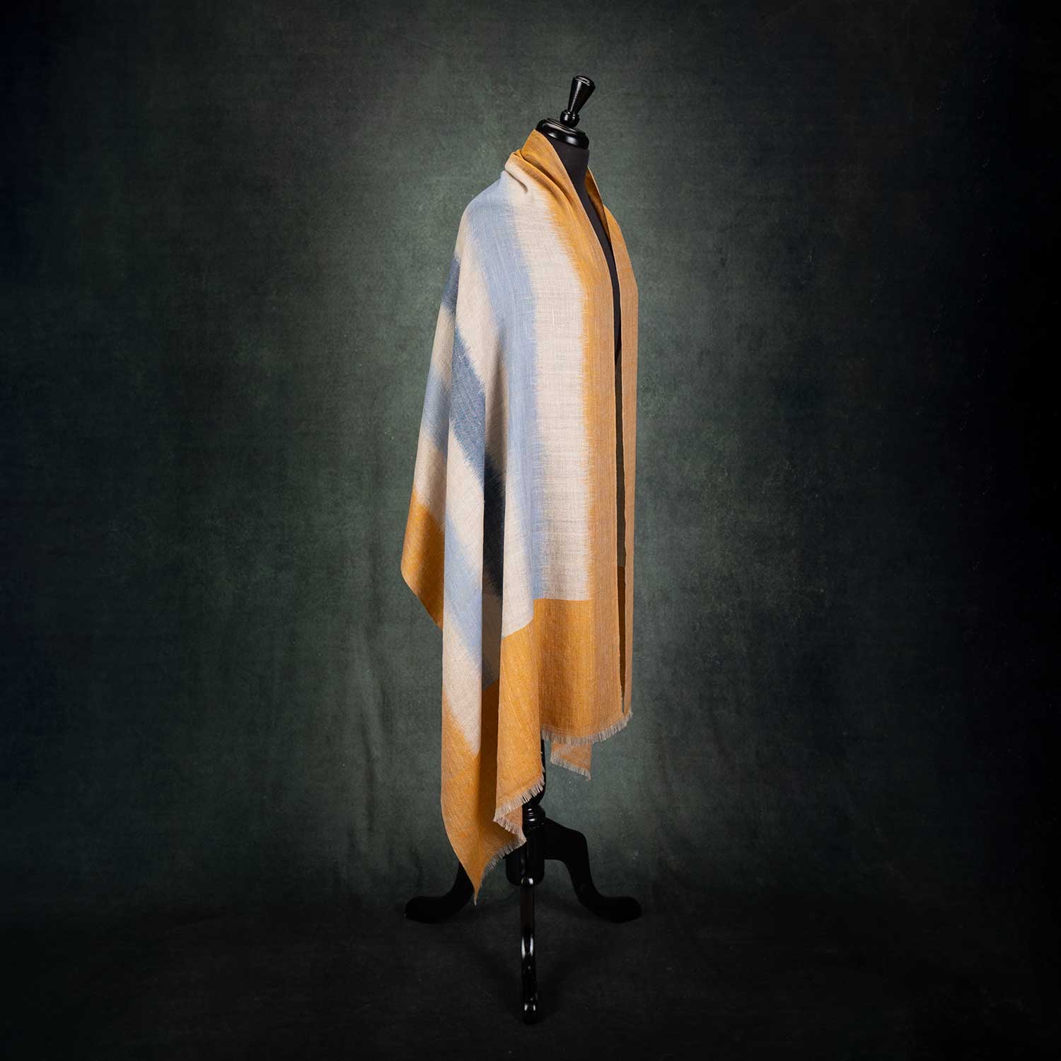Yarn Dyed Handwoven Magic Series Stole 'Mantra' - Image 4