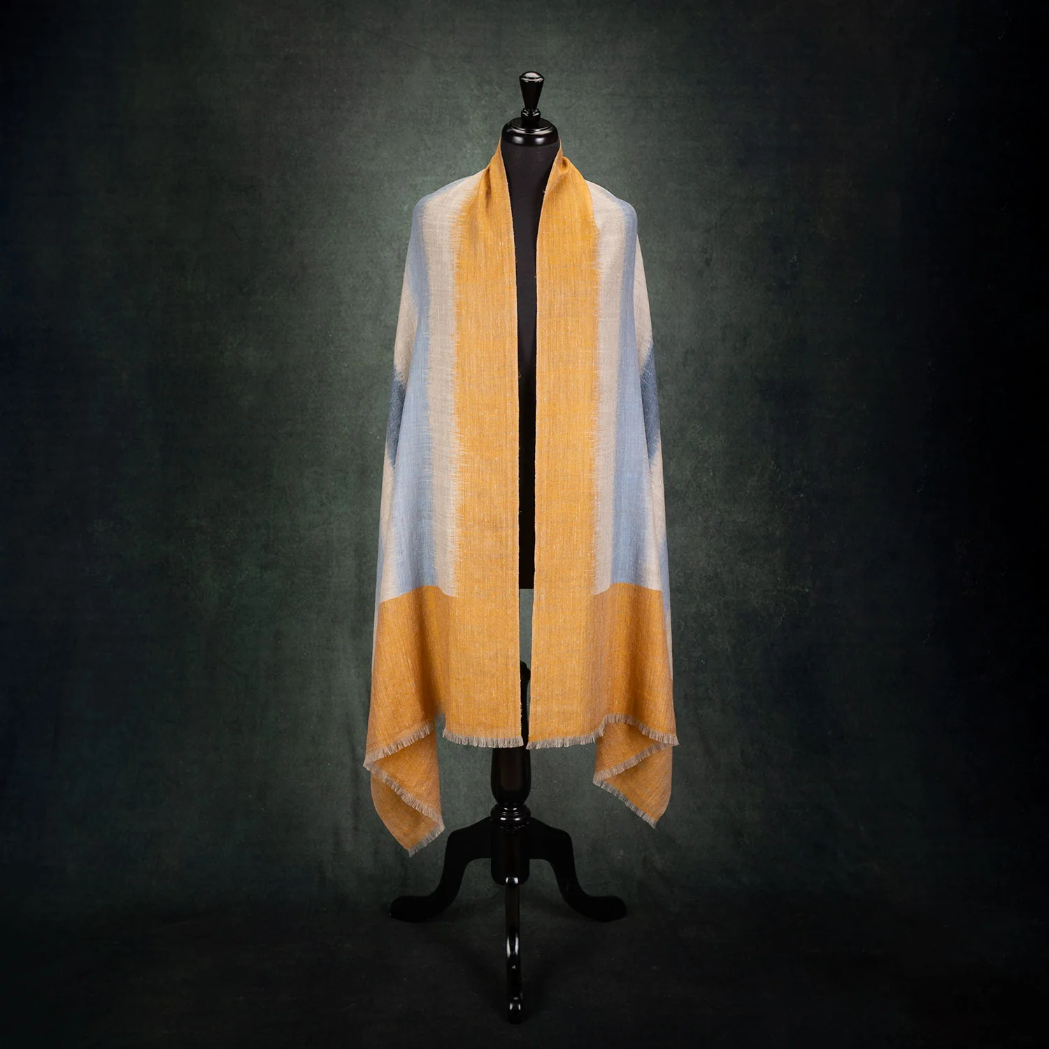 Yarn Dyed Handwoven Magic Series Stole 'Mantra' - Image 5